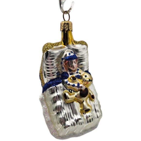 Patricia Breen Sweet Dreams Pearl Bed Gold Trim Moon Sun Christmas Tree Ornament - Picture 11 of 13